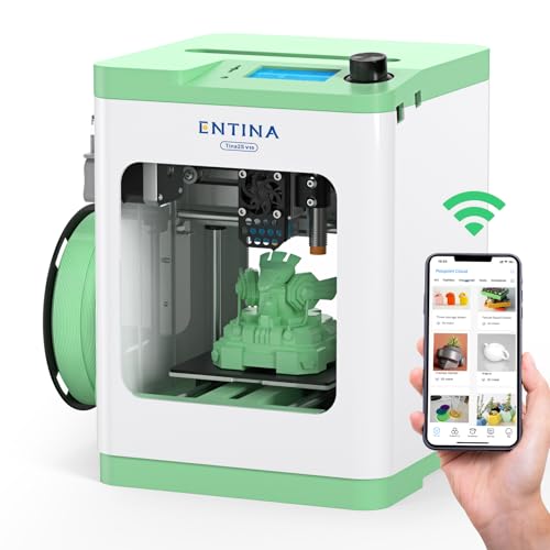 3D Printers Tina2 Basic, Fully Assembled and Auto Leveling 3D Printer for Beginners and Kids, Removable Magnetic Platform, High Precision Printing FDM Mini 3D Printer for Home and School
