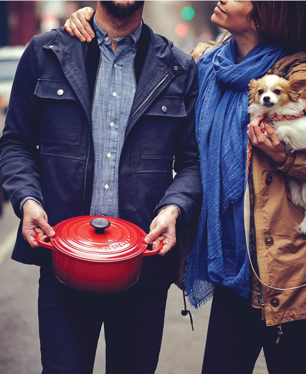 Le Creuset Enameled Cast Iron Signature Round Dutch Oven, 5.5 qt., Cerise