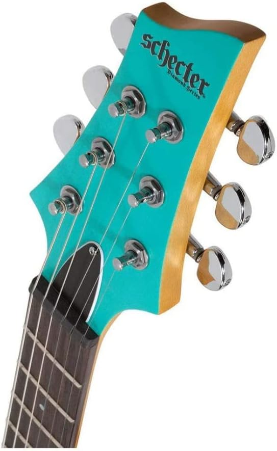 Schecter C-6 Deluxe 6-String Electric Guitar (Right-Hand, Satin Aqua)