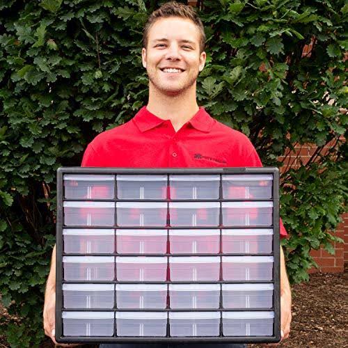 Akro-Mils 10124 24 Drawer Plastic Parts Storage Hardware and Craft Cabinet x
