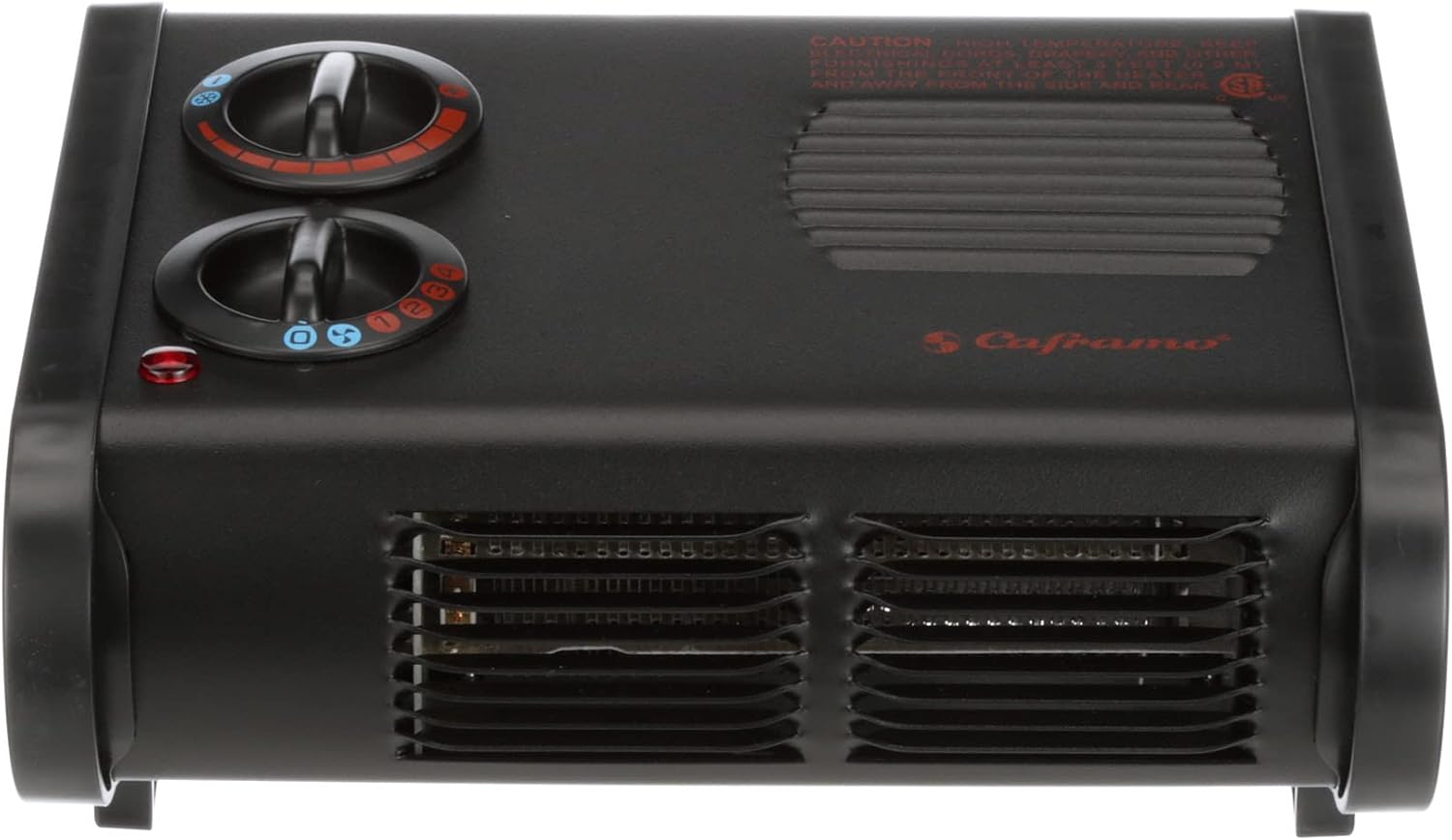 Caframo True North Heater. Low Profile, Quiet, Powerful Heater for Work and Home. Black, 11.25" x 8" x 5" (9206CABBX)