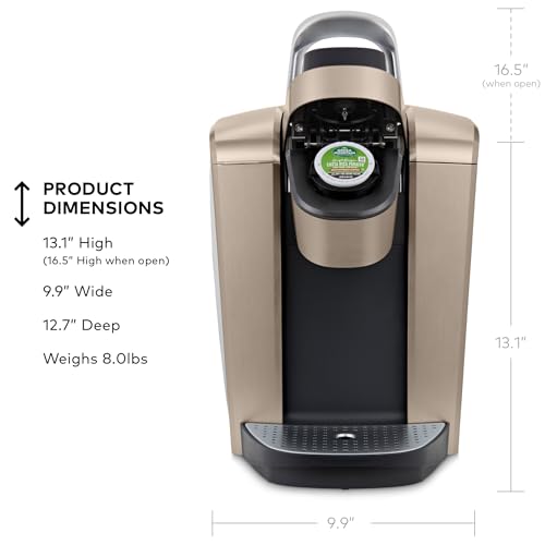 Keurig K-Elite Single Serve K-Cup Pod Coffee Maker, with Strength and Temperature Control, Iced Coffee Capability, 8 to 12oz Brew Size, Programmable, Brushed Slate