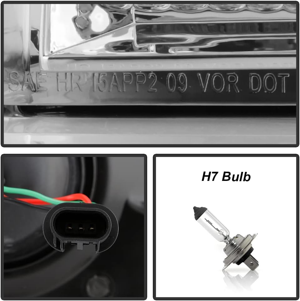 ACANII - For [Upgrade Style] 2009-2014 Ford F150 Chrome Housing Projector Headlights Headlamps Driver + Passenger Side