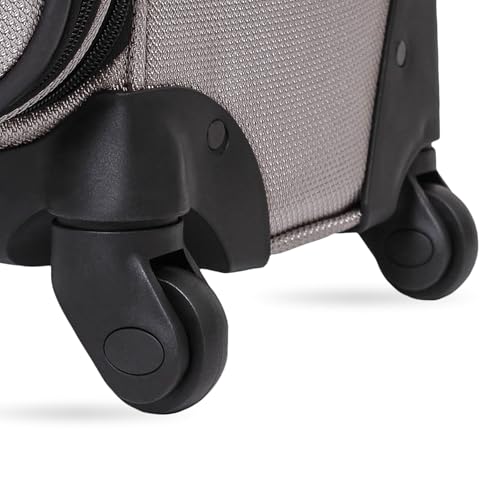 SwissGear Sion Softside Expandable Luggage, Black, Checked-Large 29-Inch