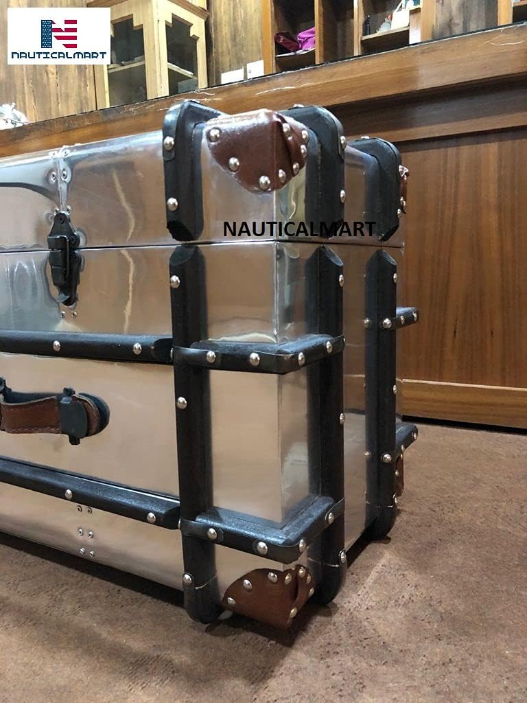 Nautical-Mart AERO Coffee Table Aviator Aluminium Furniture Table Home Decor