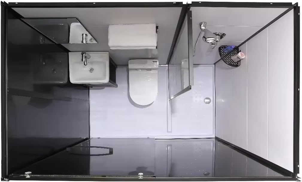 Luxury Multi-Function Prefab Bathroom Unit - Ready Toilet Shower Cubicle Set, High-End Design for Convenience and Style, Ideal for Modern Living Spaces, Easy Installation