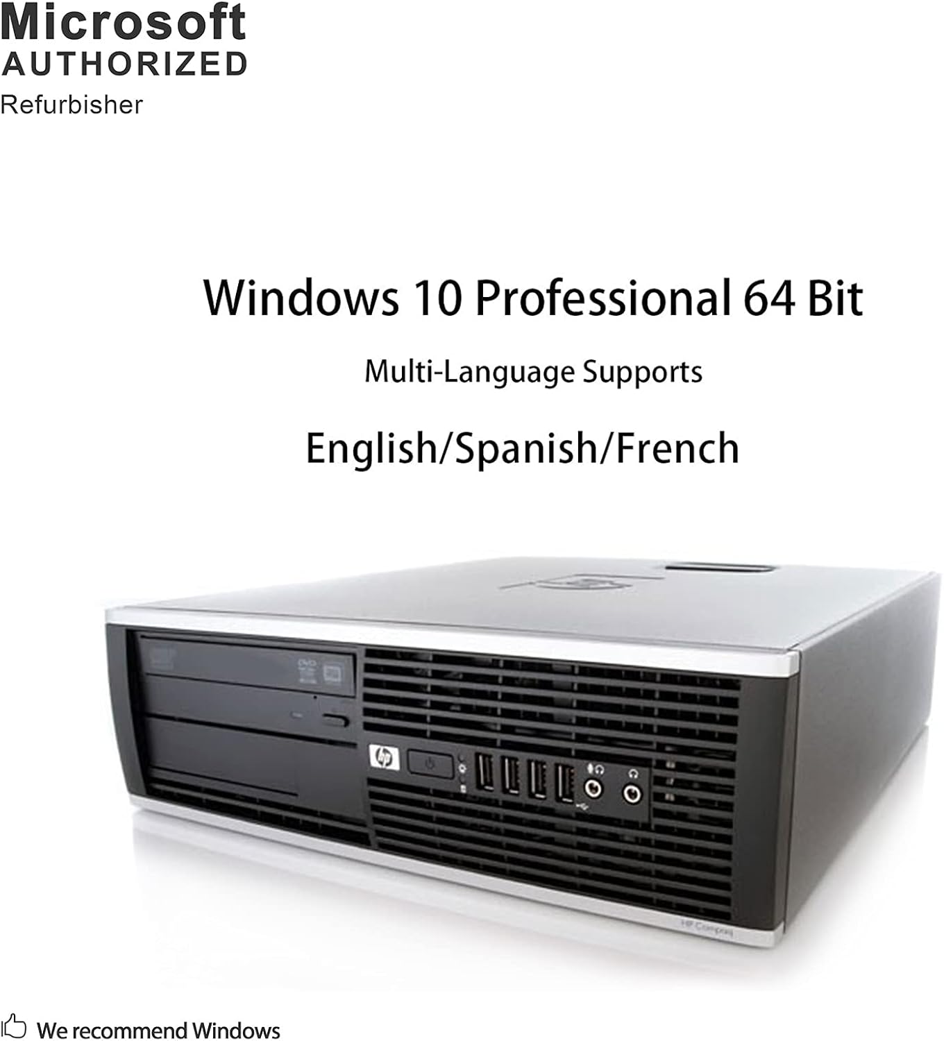 HP Elite 8200 SFF High Performance Business Desktop Computer Intel Quad Core i7 up to 3.8GHz Processor 2TB HDD 16GB DDR3 Memory DVD Windows 10 Professional (Renewed) (16GB)