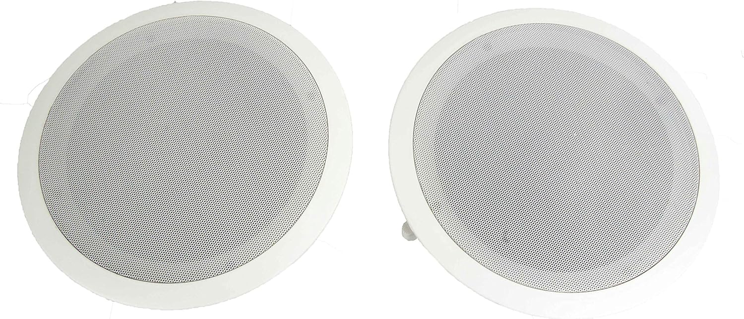 NEW PYLE PDIC81RD 8" 1000W Round Wall And Ceiling Home Speakers 2 PAIR