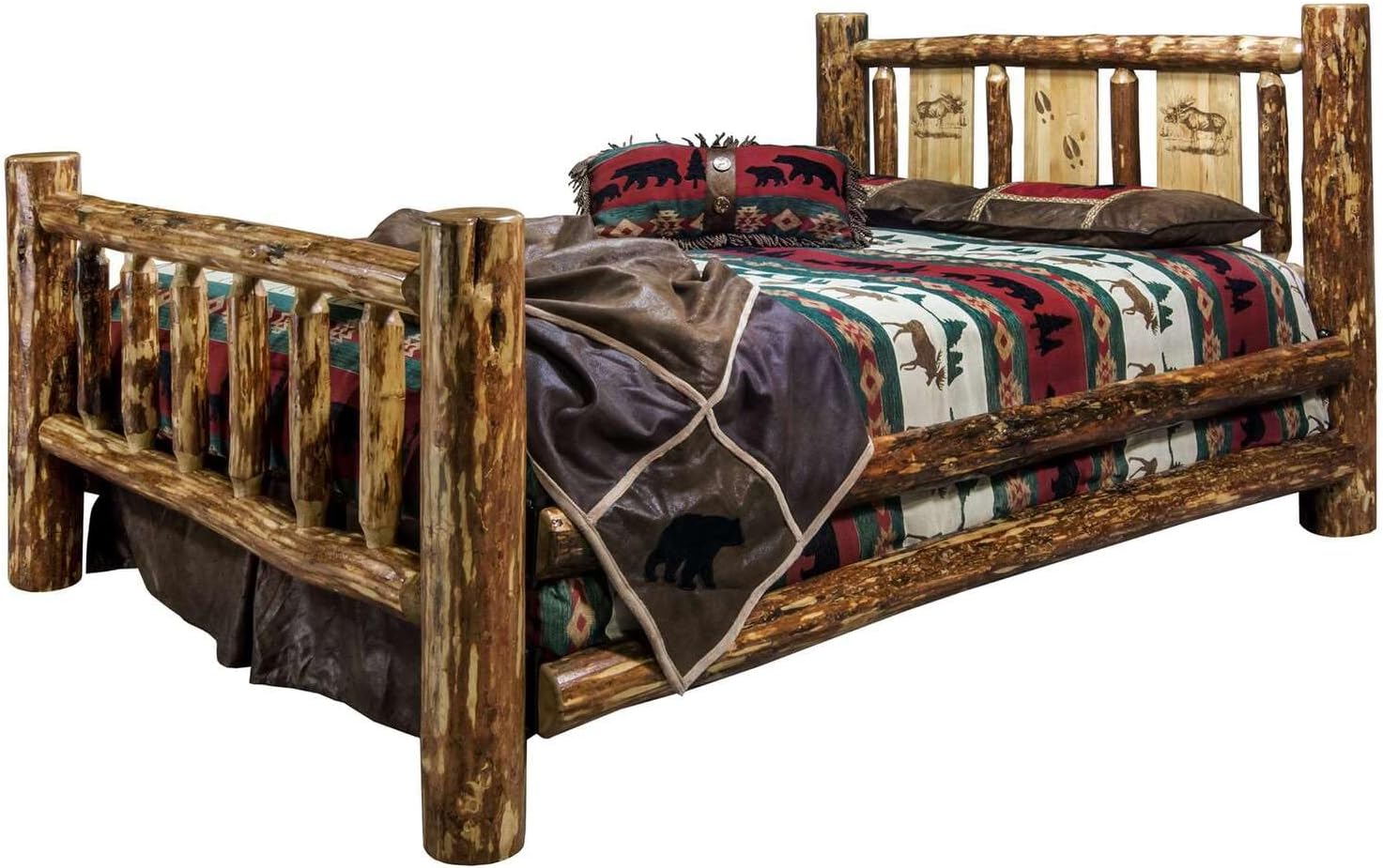 Montana Woodworks Glacier Country Collection Twin Bed, Brown