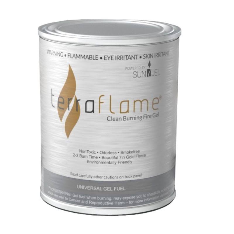 TerraFlame Pure Gel Fuel by SunJel - 12 Pack
