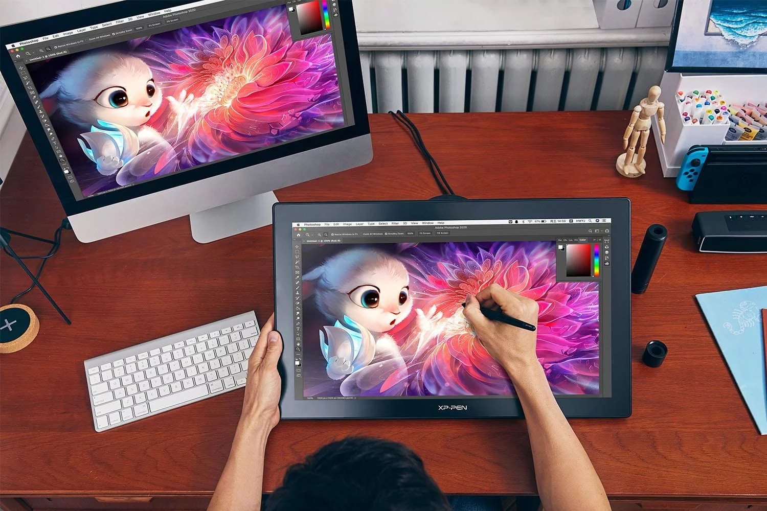 XP-PEN Artist 22 2nd Graphics Tablet,21.5 Inch Drawing Display,Digital Art Tablet with Screen,Animation Pen Display With Monitor for Windows Mac Laptop