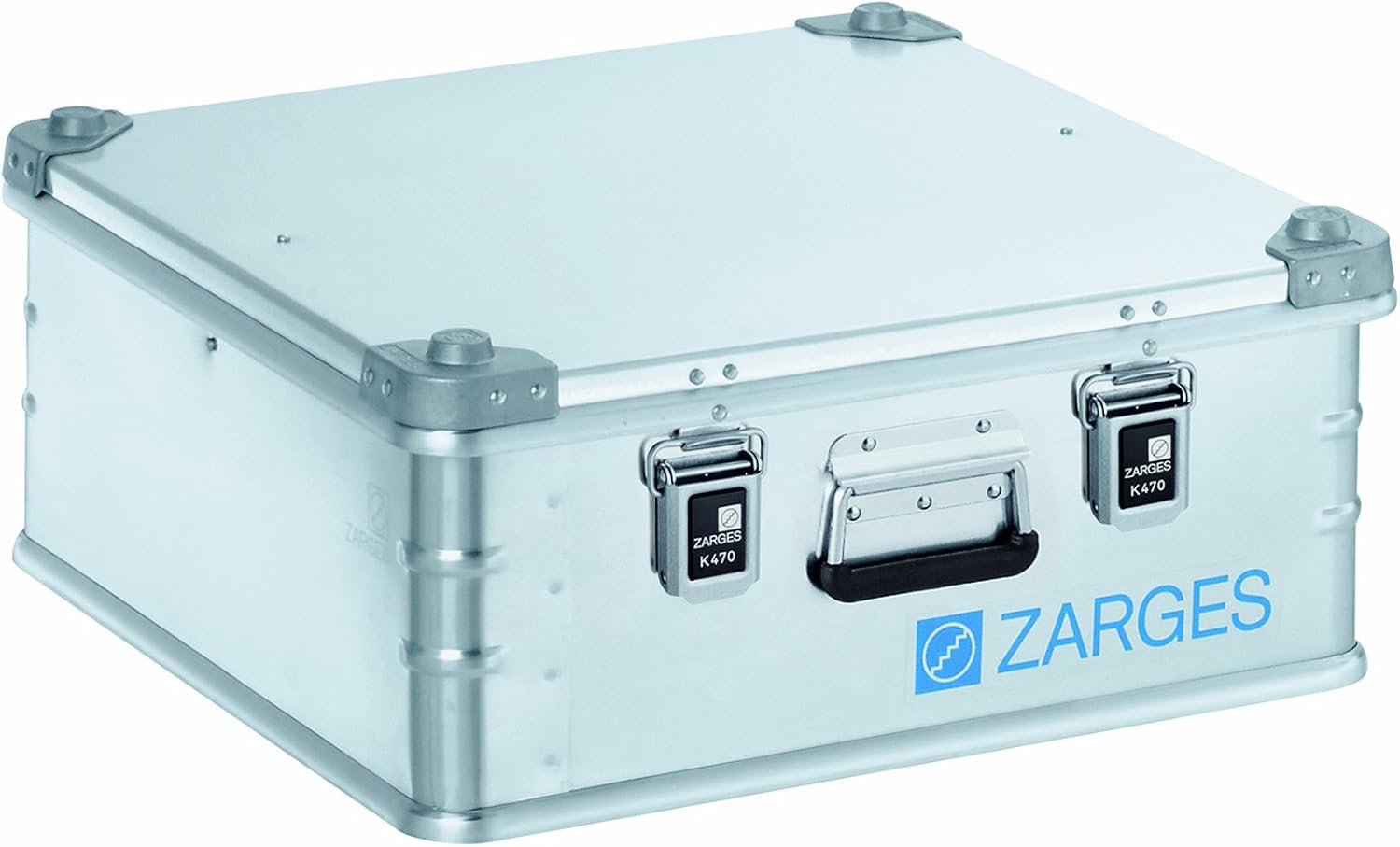 Zarges?K470 Aluminum Hard Protective Carrying Case, Portable Stackable Storage, Customizable Safe Lock Box, Dust and Water Resistant (44.1 x 28.3 x 18.9 Inches)