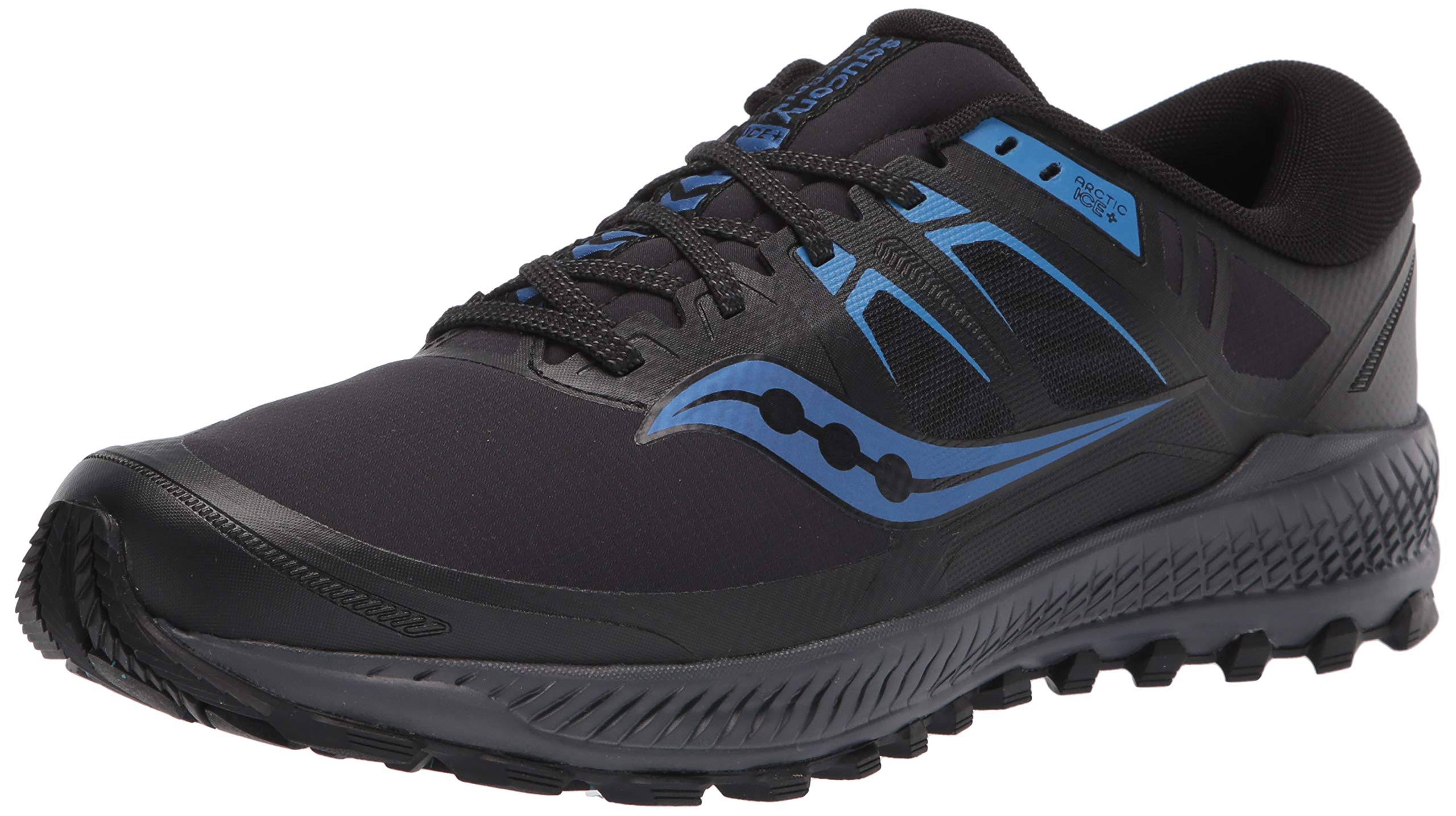 Saucony Men&s Peregrine Ice+ - 11.5 - Black / Blue