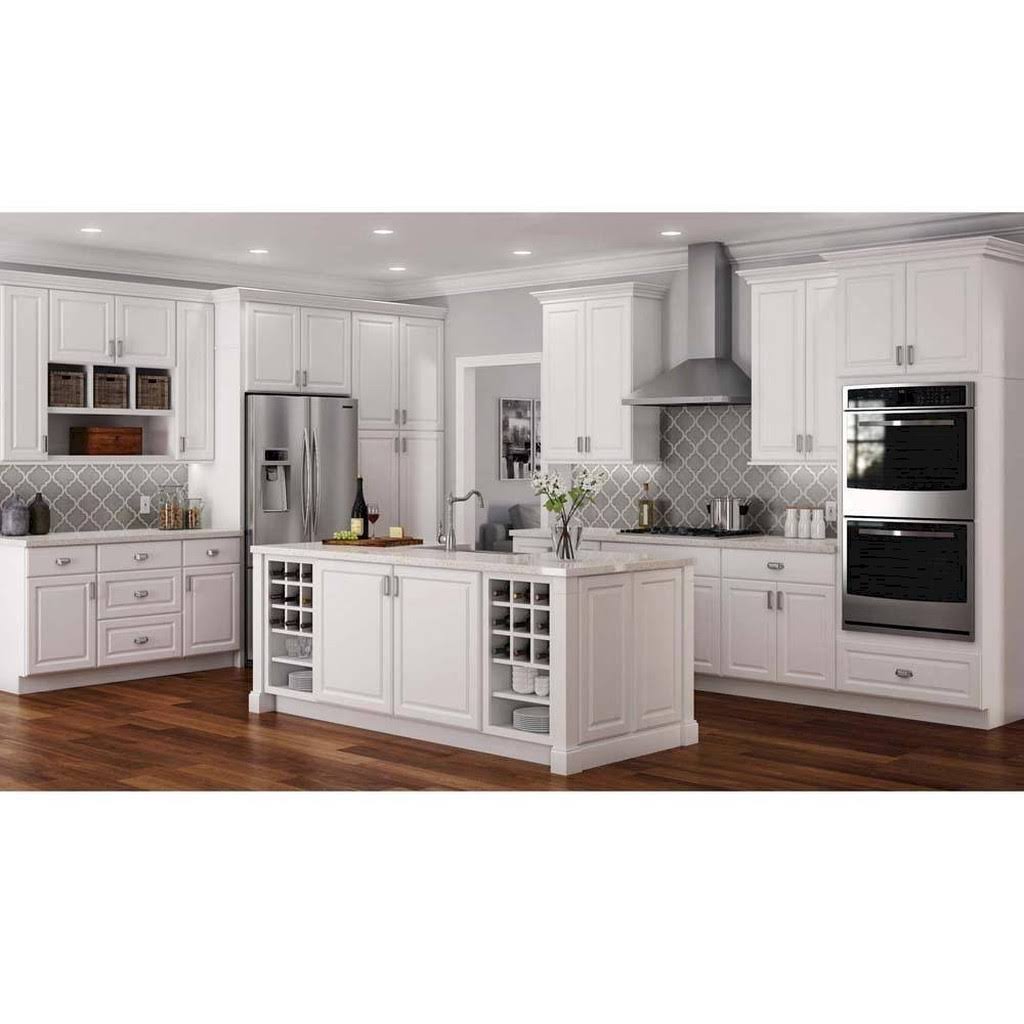 Hampton Bay 30x30x12 in. Hampton Wall Cabinet in Satin White