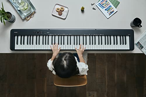 Casio CDP-S160 – 88-Key Weighted Digital Piano with Scaled Hammer Action Keyboard | Duet Mode for Students | Realistic Feel, Slim & Portable | Built-In Tones, Effects, USB-MIDI, Speakers | Black