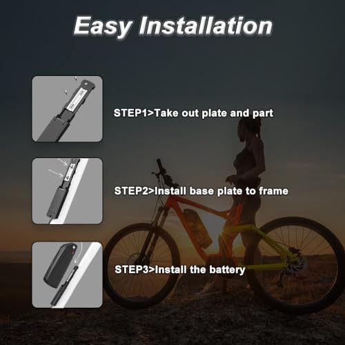 48V Ebike Battery, 20Ah Electric Bicycle Lithium LGCell Battery for Bafang Ebikeling AW Ancheer Voilamart and Other Motors from 0 to 1500W, with Base and Charger and Waterproof Cover, Black