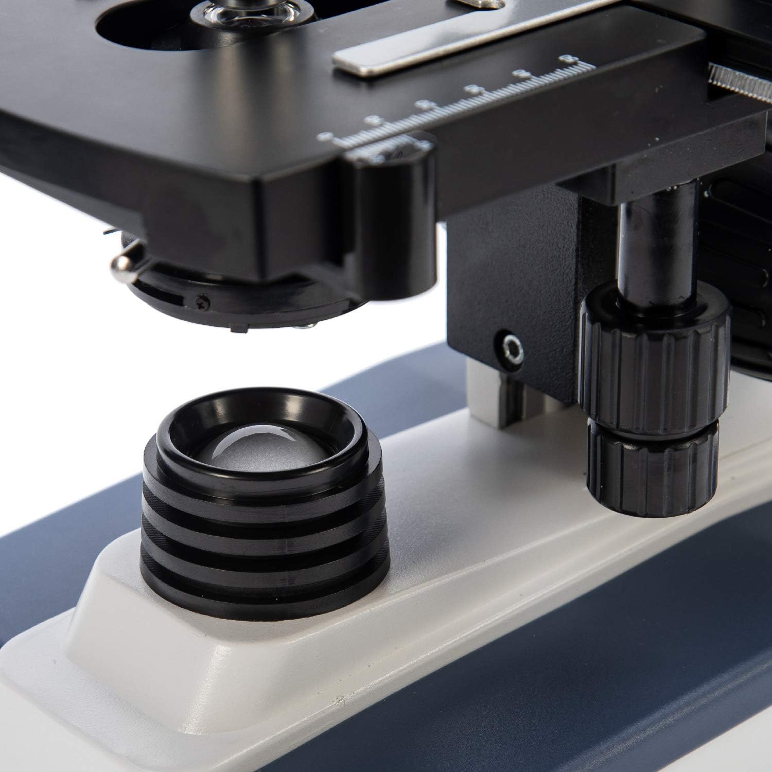 Swift Trinocular Compound Microscope SW350T,40X-2500X Magnification,Siedentopf Head,Research-Grade,Two-Layer Mechanical Stage,1.3mp Camera and Software Windows and Mac Compatible