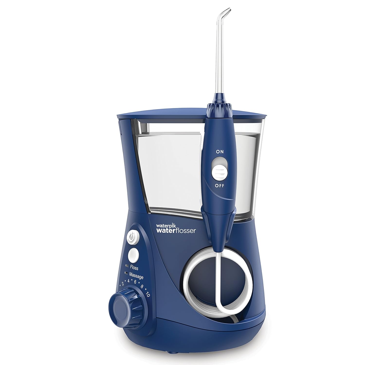 Waterpik Aquarius Water Flosser Professional For Teeth, Gums, Braces, Dental Care, Electric Power With 10 Settings, 7 Tips For Multiple Users And Needs, ADA Accepted, Black WP-662 Pack of 2