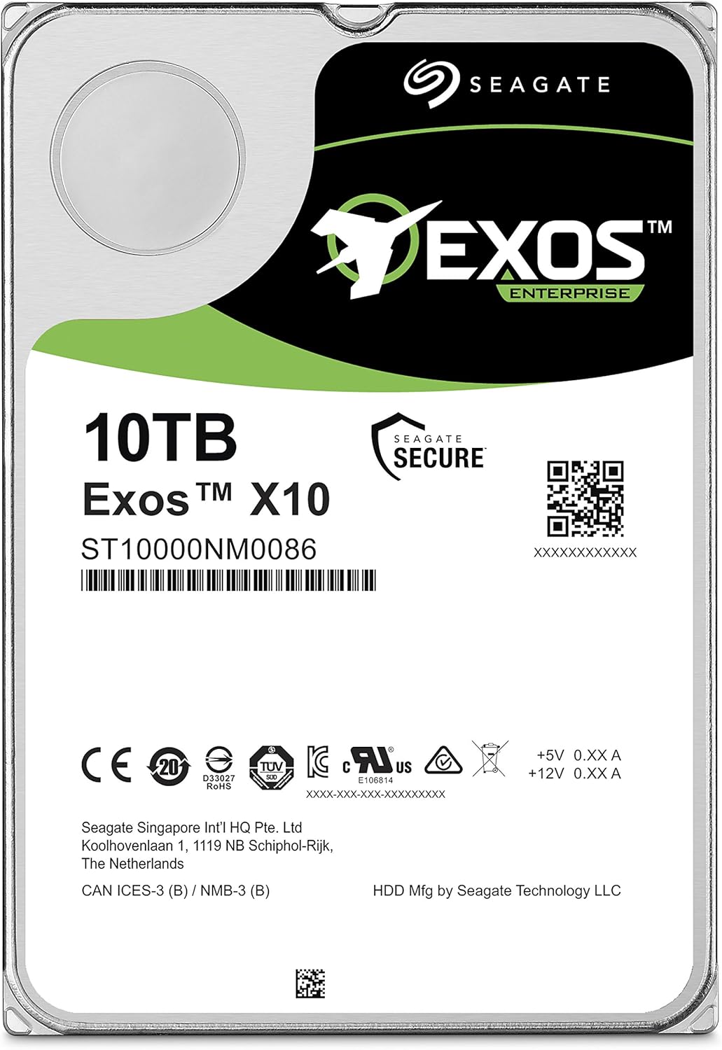 Seagate Exos 7E2 1TB SATA 6Gb/s 128MB Cache 3.5-Inch Enterprise Hard Drive (ST1000NM0008)