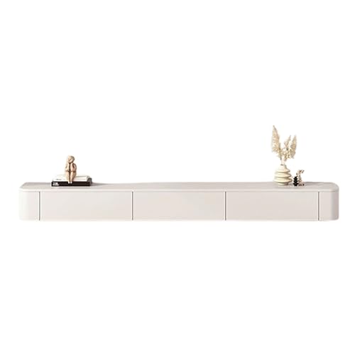 Floating TV Stand Wall Mounted TV Cabinet with Drawers Hanging TV Stand Entertainment Center Media Cabinet Storage Unit (Color : Grey, Size : 120cm/47.24inch)