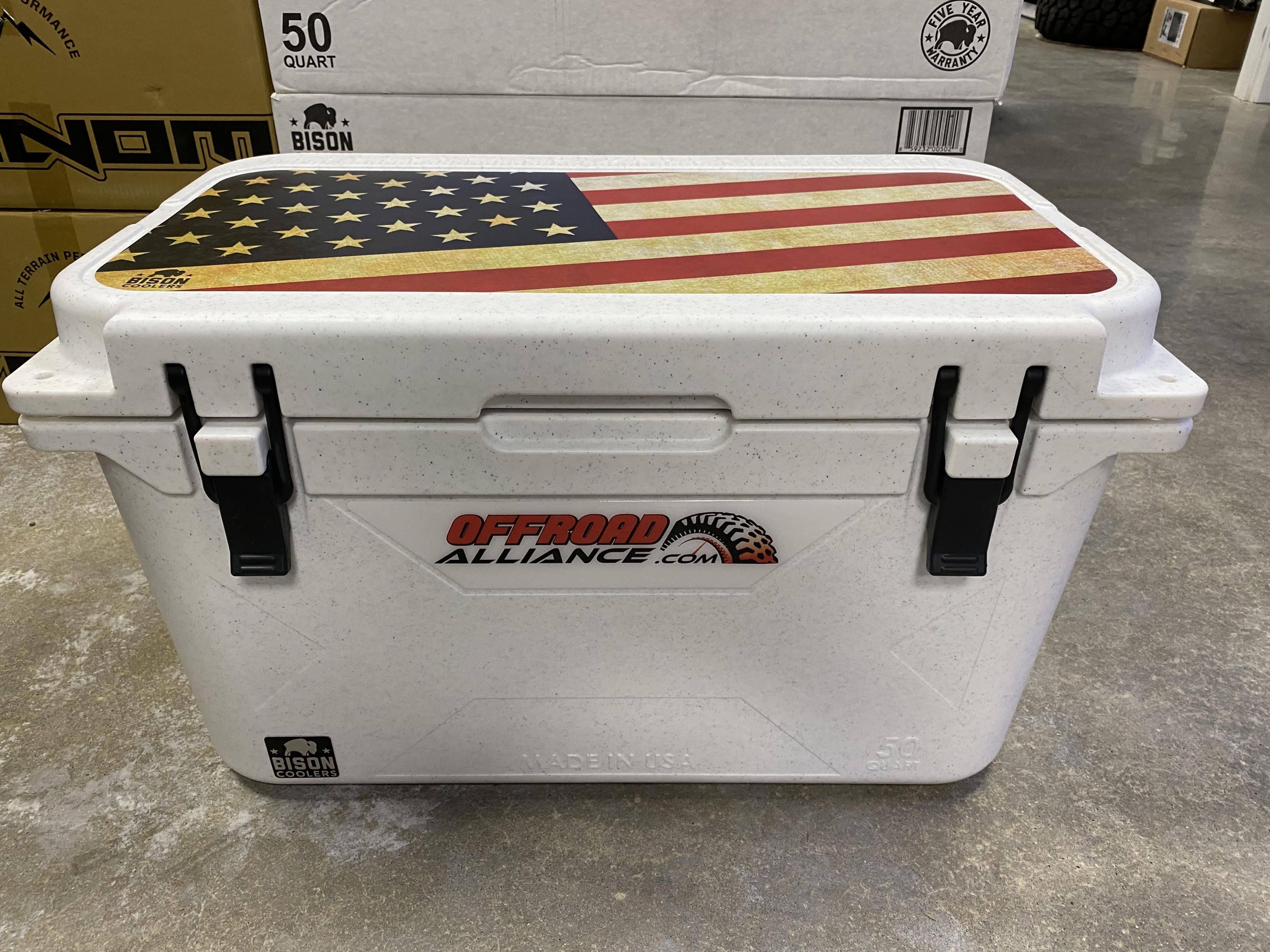 Bison Coolers 50 Quart Cooler - White