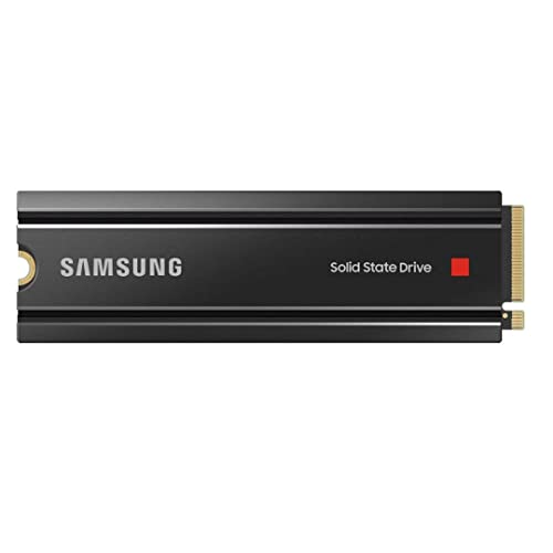 Samsung 980 PRO SSD with Heatsink 1TB PCIe Gen 4 NVMe M.2 Internal Solid State Hard Drive, Heat Control, Max Speed, PS5 Compatible, MZ-V8P1T0CW