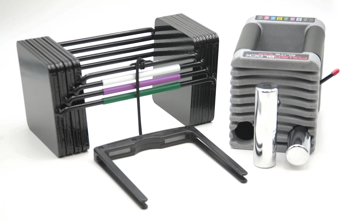 PowerBlock Elite EXP 5-50 lb. Adjustable Dumbbells, Stage 1, Single Dumbbell