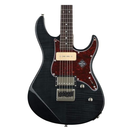 YAMAHA 6 String Solid-Body Electric Guitar, Right, Translucent Black, 612VII (PAC612VIIFM TBL)