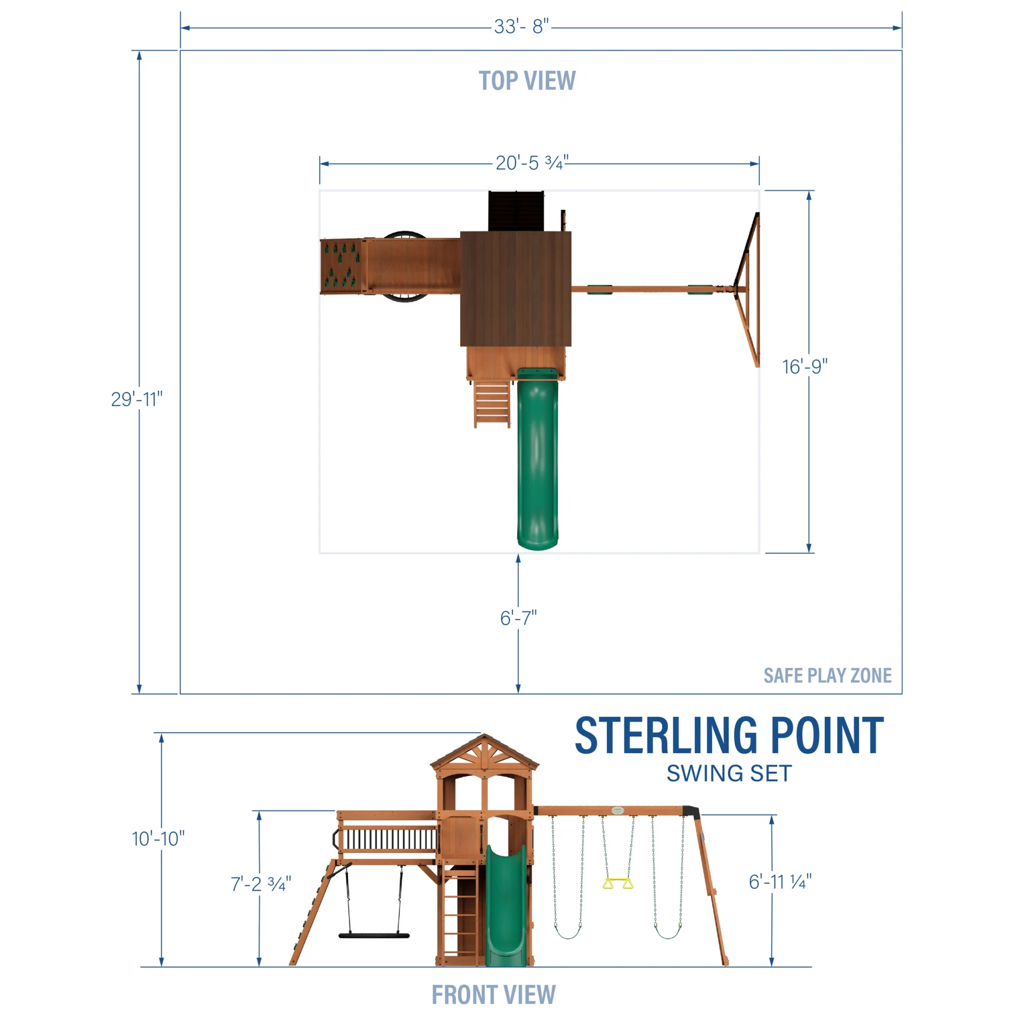 Backyard Discovery Sterling Point Swing Set