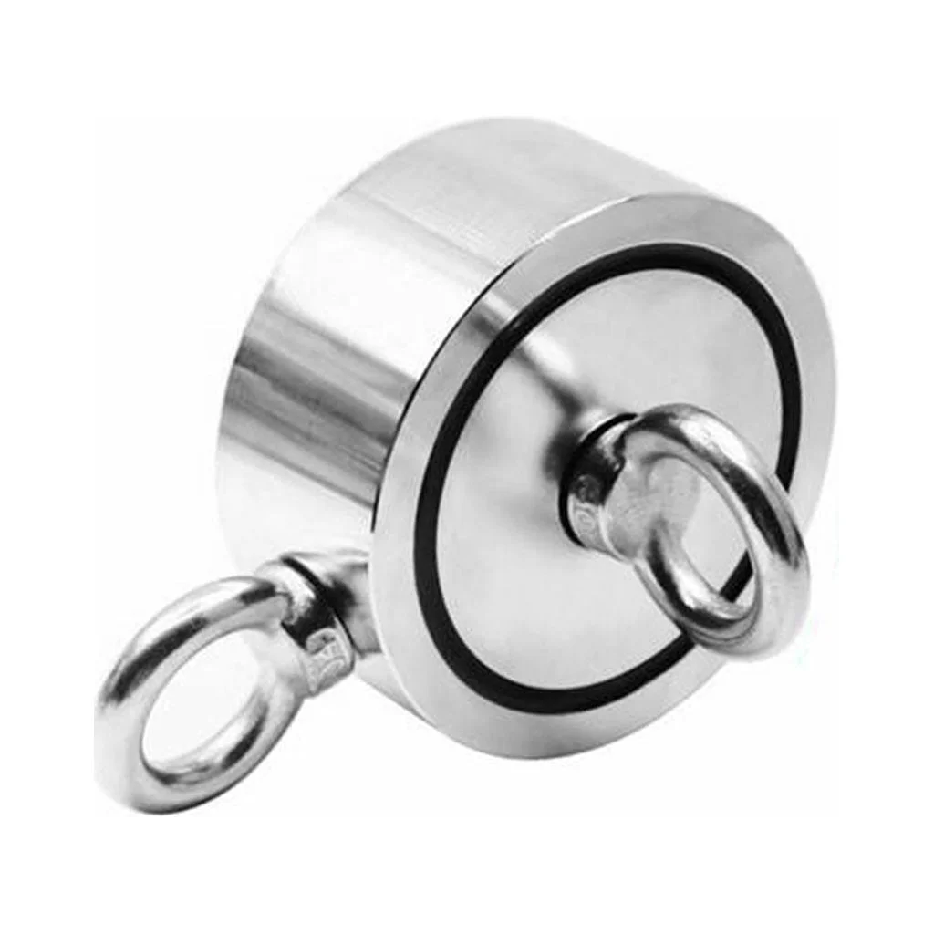 Upto 1300 Lbs Fishing Magnet Kit Pull Force Strong Neodymium + Rope + Carabiner