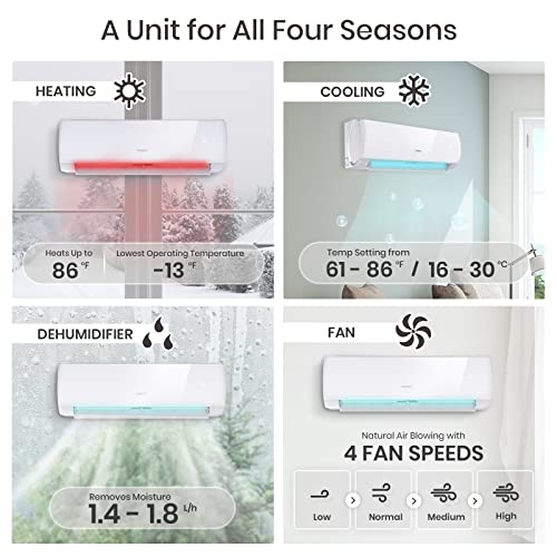 TOSOT Mini-Split Air Conditioner, Inverter Split AC System with Heat Pump Muse Series