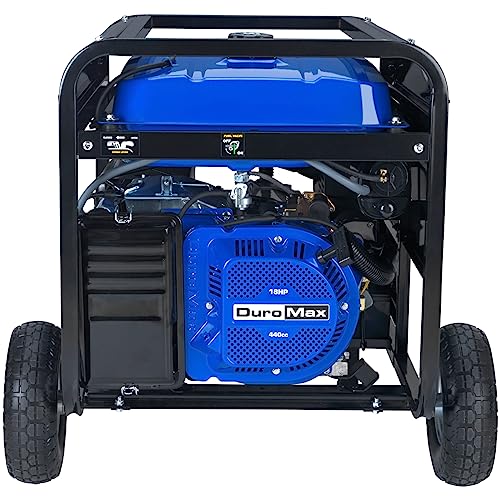 DuroMax XP12000EH 12,000-Watt Dual Fuel Portable Generator – Gas & Propane, Electric Start, Whole Home Backup Power, Transfer Switch Ready, RV & Emergency Ready