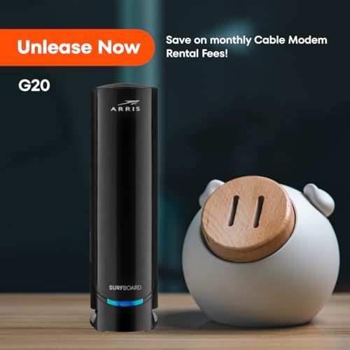 ARRIS (SB8200) - Cable Modem - Fast DOCSIS 3.1 32x8 Gigabit Cable Modem , Approved for Comcast Xfinity, Cox, Charter Spectrum, & more | 1 Gbps Max Internet Speed, 4 OFDM Channels - (No Built-in Wifi)