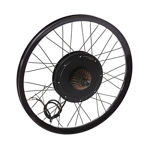 26Inch 72V 2000W Electric Bike Conversion Kit, Rear Wheel Powerful Motor Conversion Kit with Controller & Display, 9-Speed Adjustment E-Bike Kit for Modified Bicycles