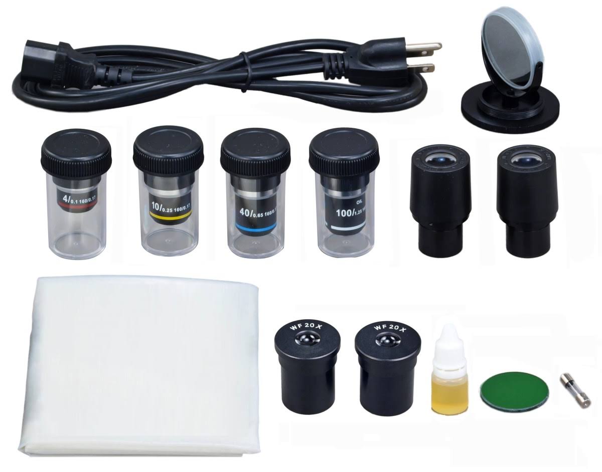 OMAX 40X-2000X Darkfield Trinocular Compound LED Microscope with 3MP USB Digital Camera