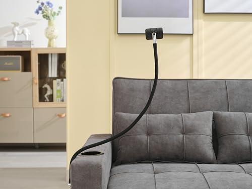 3 in 1 Convertible Sleeper Sofa Bed, Pull Out Sofa Bed with USB Charging Cupholders Adjustable Backrest, Sleeper Sofa Couch Bed for Living Room Apartment Small Space (Green)