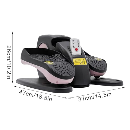 Ellipse Leg Exercise While Sitting for Seniors Seated Pedal Exerciser Under Desk Elliptical Machine, Quiet & Compact Mini Elliptical Leg Exerciser Machine with Remote Control for Home and Office Use