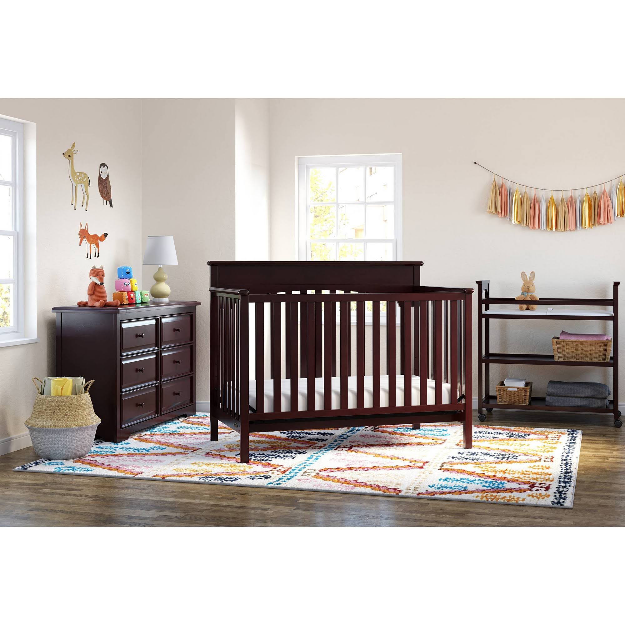 Graco Lauren 4 in 1 Convertible Crib Espresso