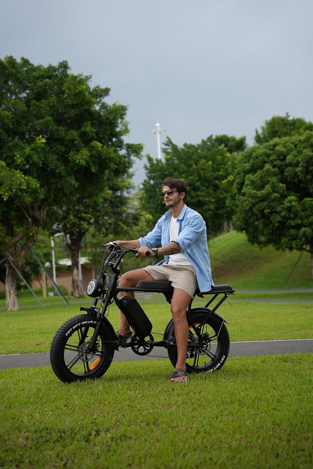 V8 Electric Bike for Adults, 20" Fat Tire Ebike with 750W Brushless Motor/ 48V 15Ah Removable Battery/Up to 31MPH/ 7-Speed Transmission Electric Bicycle/UL Certified, Black