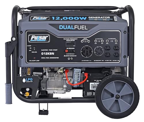 Pulsar 9500W Tri Fuel Gasoline Propane Natural Gas Portable Inverter Generator w/Remote Start & CO Sentry for Home Use GS95TiSCO