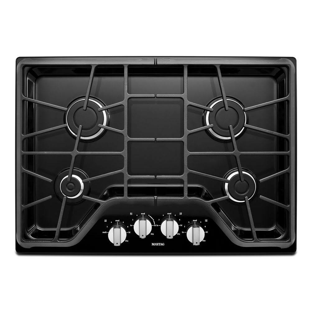 Maytag MGC7430DE 30x22 GAS Cooktop with Power Burner Black