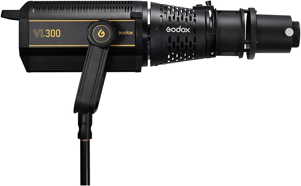 Godox SA-17 Bowens Mount Adapter with Godox SA-P Projection Attachment + SA-06 Iris Diaphragm + SA-09-001 GOBO Set + SA-10 GOBO Set Holder Create Theatrical Effect for Bowens Mount LED Video Light