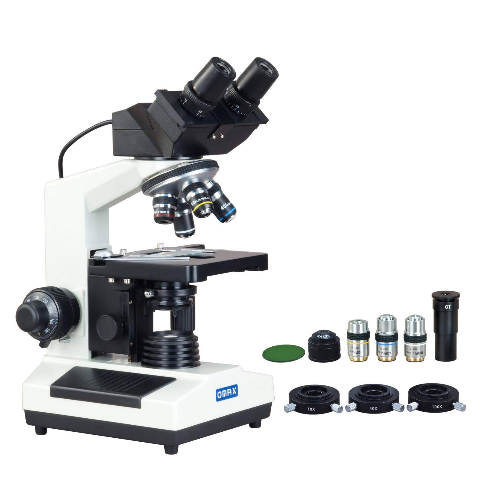 OMAX 40X-2000X Digital Binocular Phase Contrast Compound Microscope with Built-in 3.0MP USB and Interchangable Phase Contrast