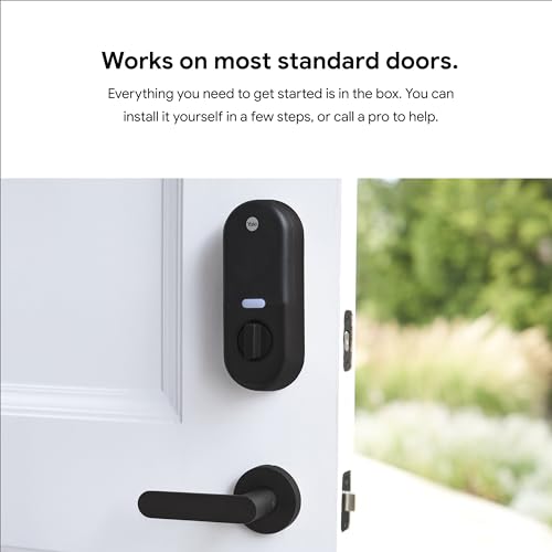 Google Nest x Yale Lock - Tamper-Proof Smart Lock for Keyless Entry - Keypad Deadbolt Lock for Front Door - Satin Nickel