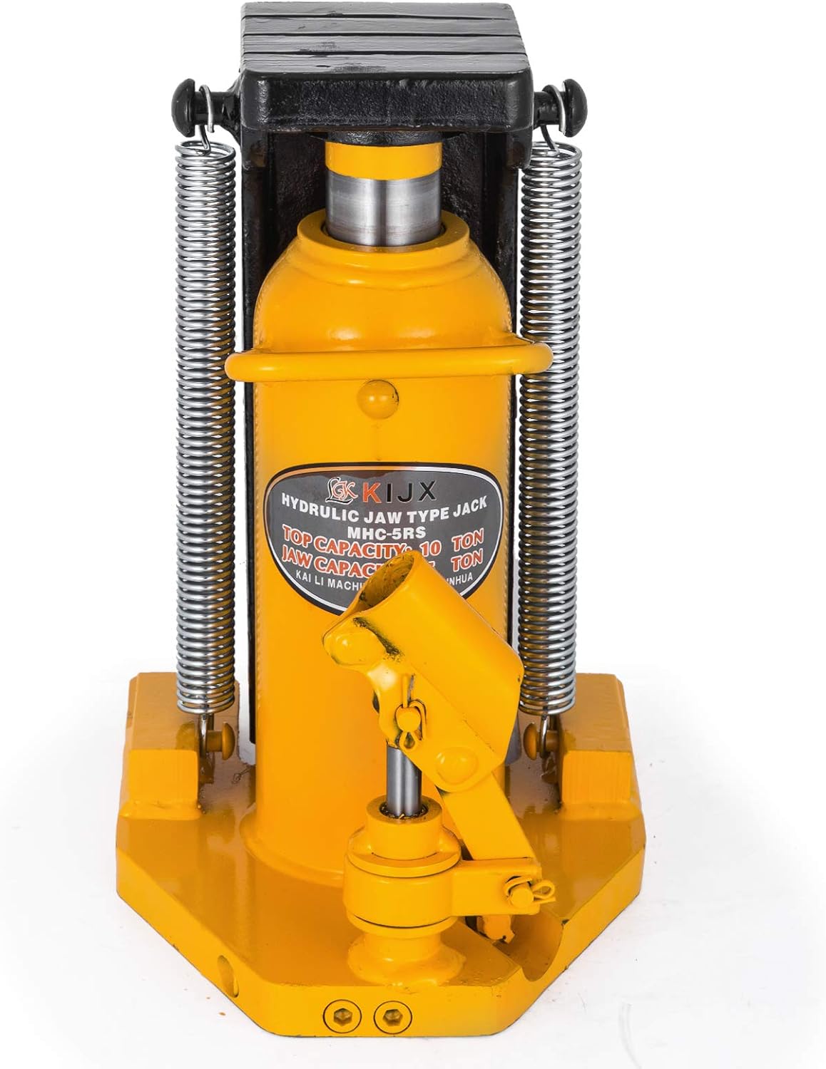 Mophorn Toe Jack Lift Hydraulic Machine Toe Jack Lift Air Hydraulic Toe Jack Proprietary Heat-Treated Steel (10-20Ton Yellow)