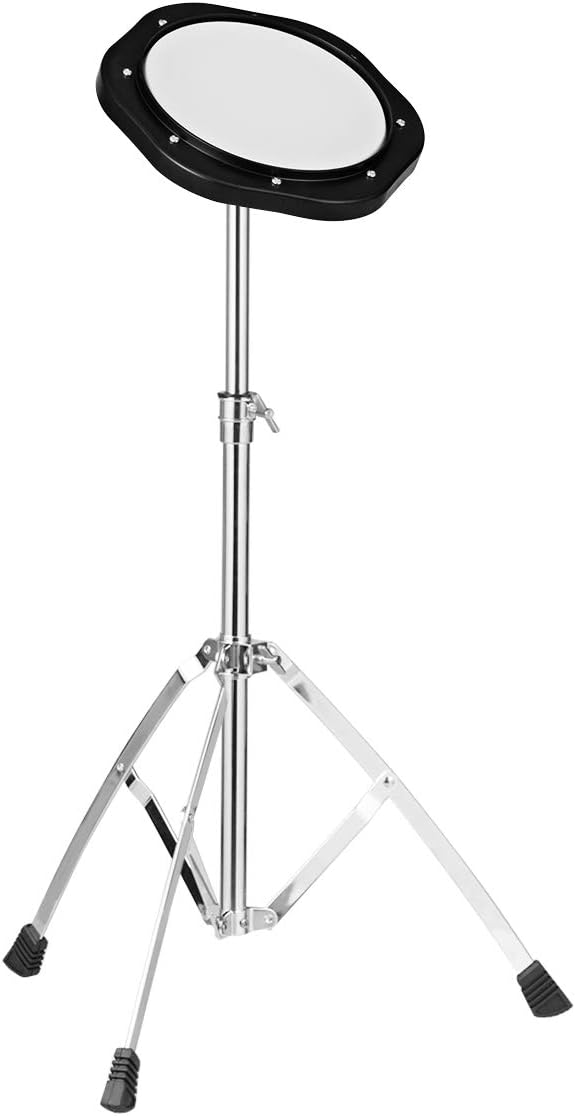Giantex Percussion Glockenspiel Bell Kit 30 Notes, with Electroplated Adjustable Height Frame, Music Stand, an 8 Practice Pad, and a Pair of Bell Mallets & Wooden Drumsticks, Carrying Bag