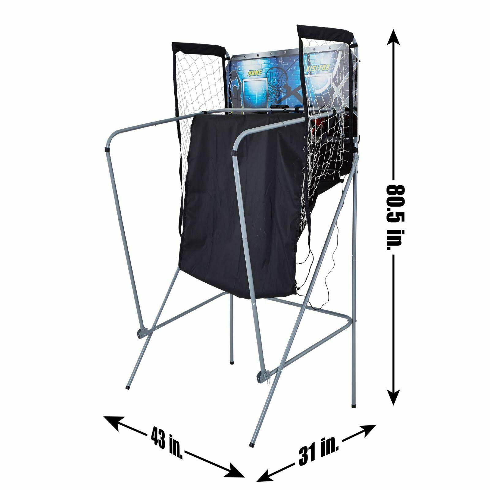 MD Sports 2-Player Arcade Basketball Game with 8 Options