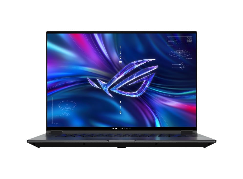 Convertible ROG Flow X16 QHD Touchscreen RTX 4060 (14-core i9-13900H, 32GB DDR5 RAM, 1TB SSD, 16 inch 240Hz HDR Nebula Touch, Windows 11 Pro) - Best 2024 Creator Gaming Tablet Laptop 2-in-1