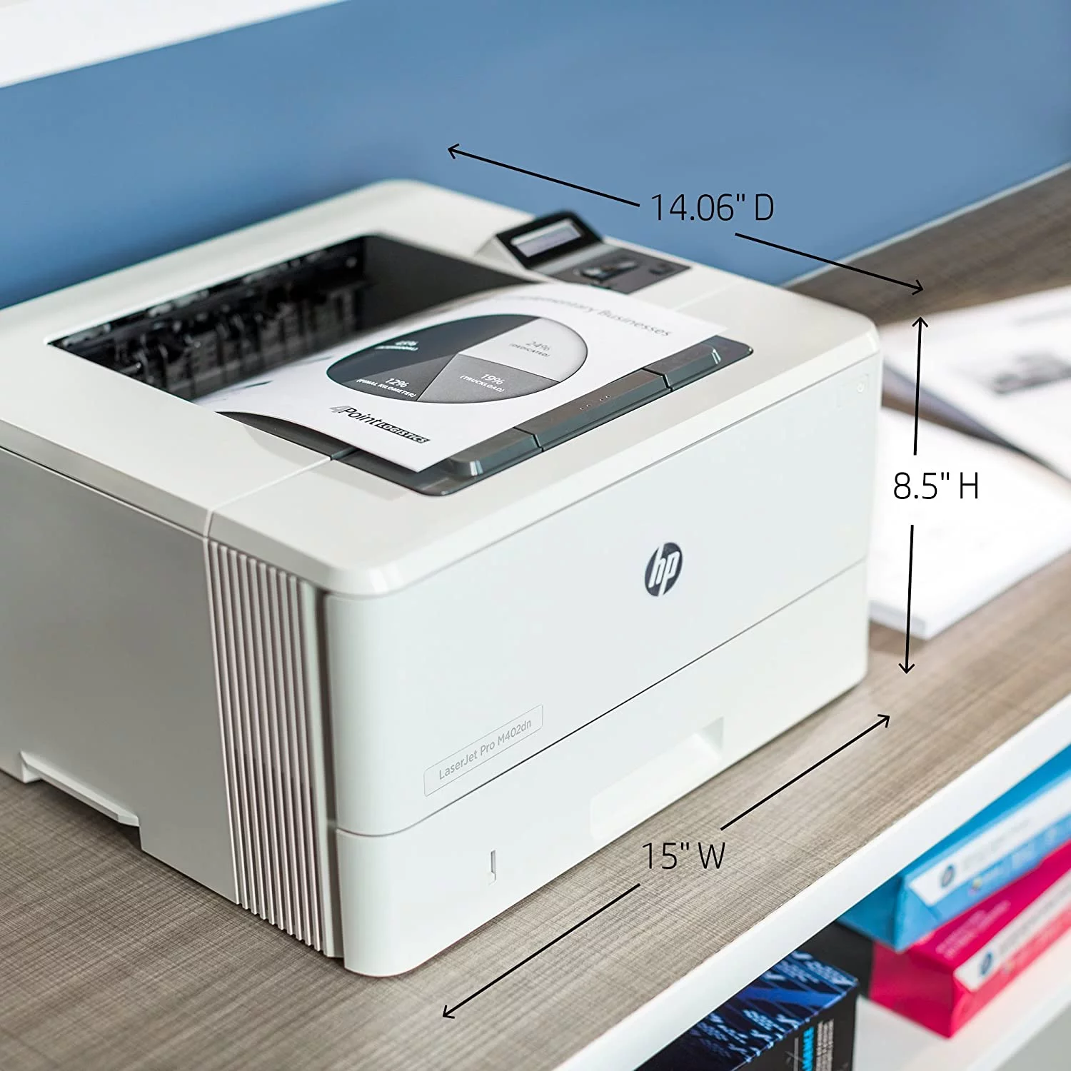 Hewlett-Packard LaserJet Pro M402dn Laser Printer with Built-in Ethernet & Double-Sided Printing (C5F94A)