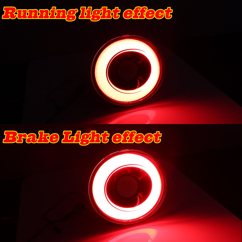 GTINTHEBOX For 2005-2013 Chevrolet Corvette C6 LED Red Halo Ring Rear Brake Tail Lights 4PC